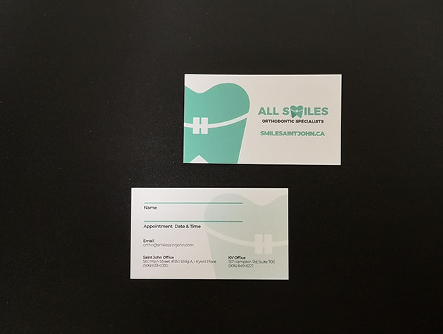 All Smiles Orthodontics Business Cards