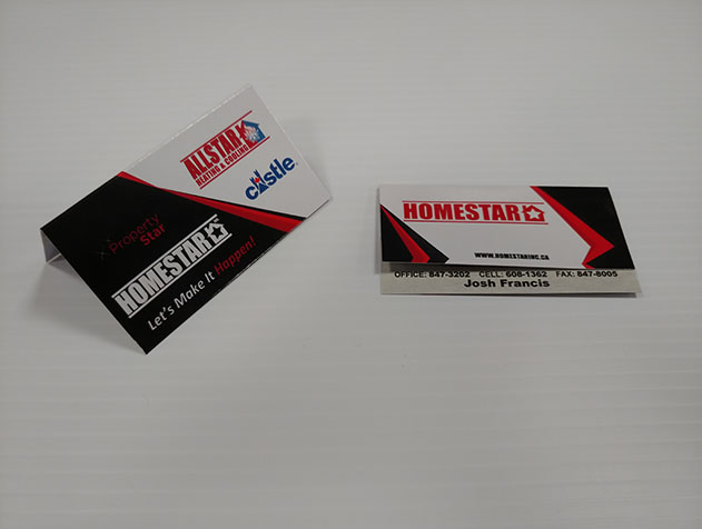 Custom Homestar Business Cards