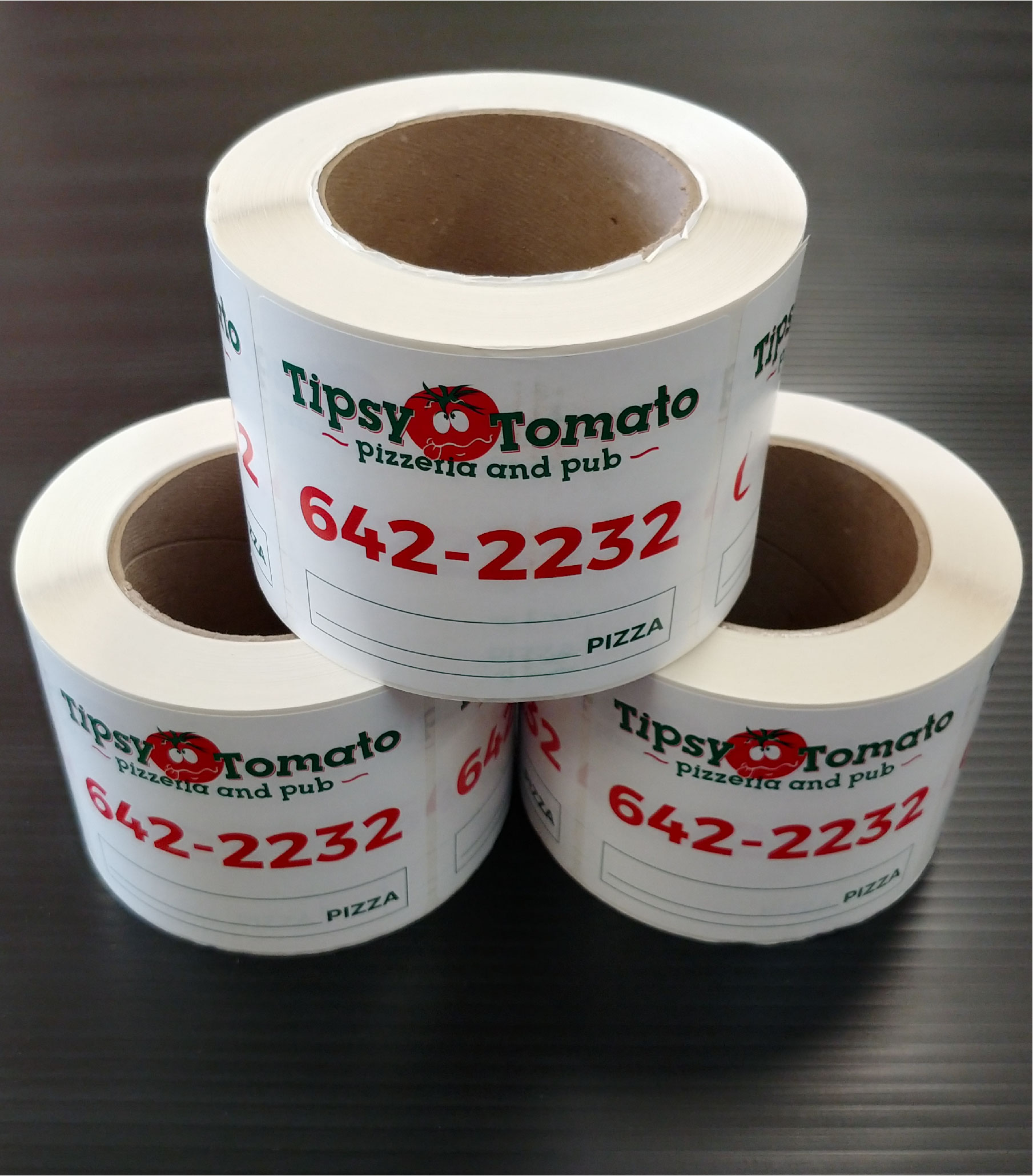 Tipsy Label roll labels